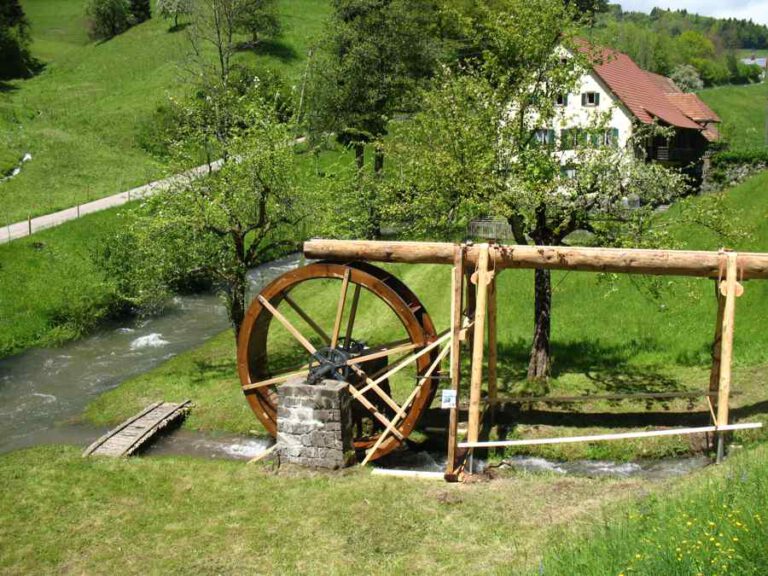 Mühlrad Bürchau